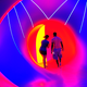 Illustration for article titled These Womb-Like Cathedrals of Color Are Made From Giant Balloons